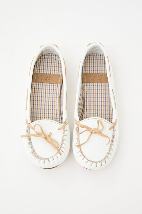 See by Chloé Leather Boat Flat