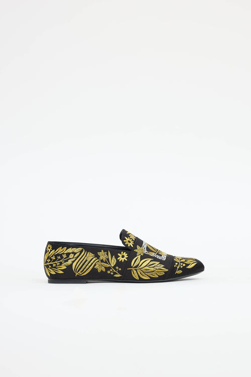 Roger Vivier Floral Embroidered Loafer