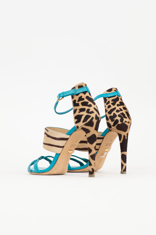 Sergio Rossi Textured Hair Donyale Heel