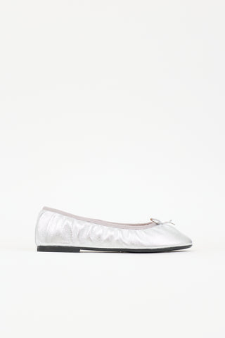 Sézane Leather Agathe Flat