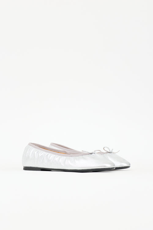 Sézane Leather Agathe Flat