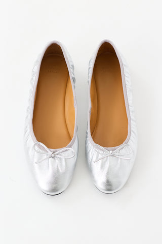 Sézane Leather Agathe Flat