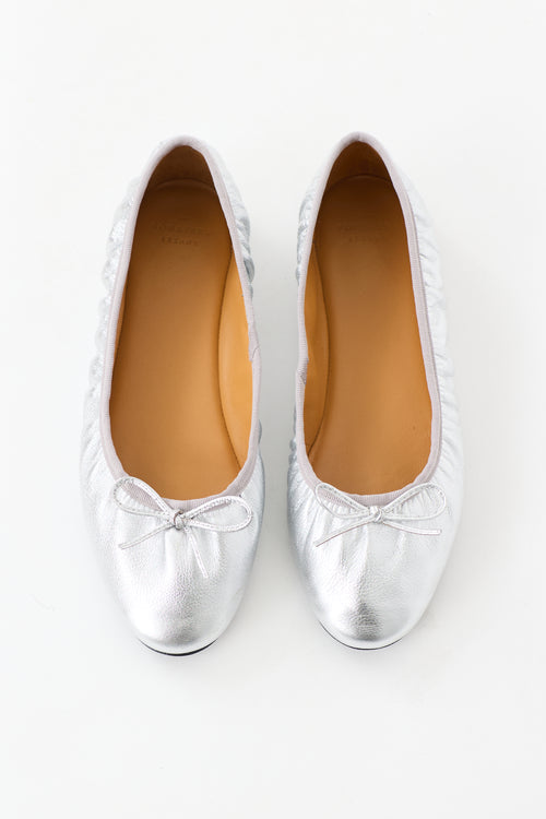 Sézane Leather Agathe Flat