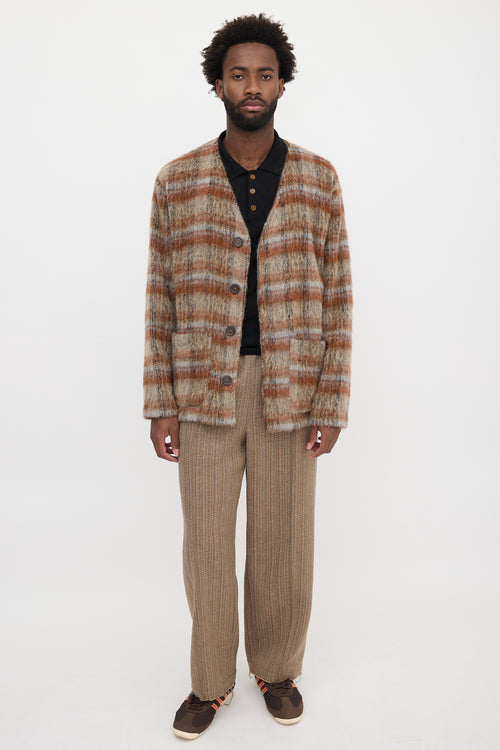 Our Legacy Wool Dorf Check Cardigan