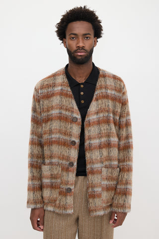 Our Legacy Wool Dorf Check Cardigan