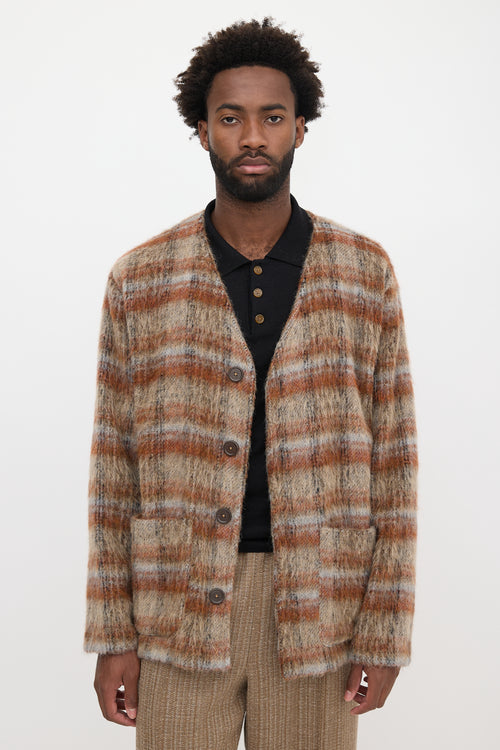 Our Legacy Wool Dorf Check Cardigan