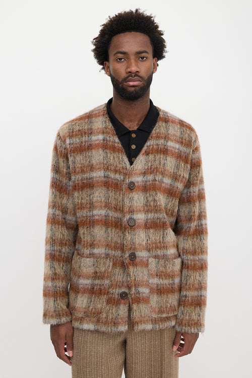 Our Legacy Wool Dorf Check Cardigan