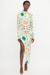 Siedres Agnes Geometric Printed Dress