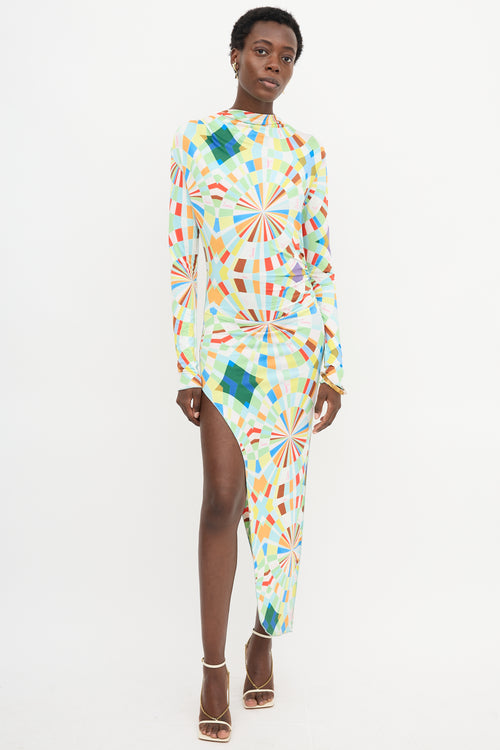 Siedres Agnes Geometric Printed Dress