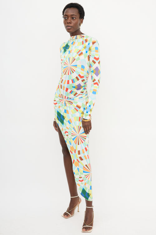 Siedres Agnes Geometric Printed Dress