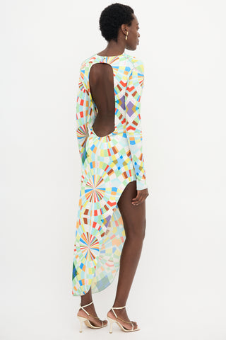 Siedres Agnes Geometric Printed Dress