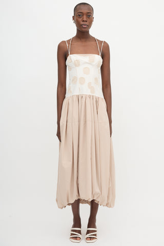 Simkhai Polka Dot Applique Dress
