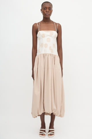 Simkhai Polka Dot Applique Dress