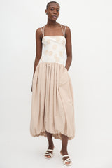 Simkhai Polka Dot Applique Dress