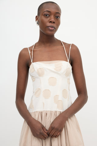 Simkhai Polka Dot Applique Dress