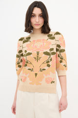 Simone Rocha Floral Jacquard Sweater