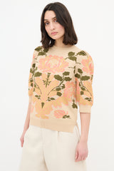 Simone Rocha Floral Jacquard Sweater