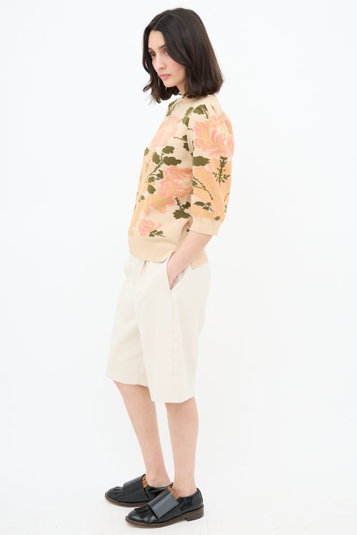 Simone Rocha Floral Jacquard Sweater