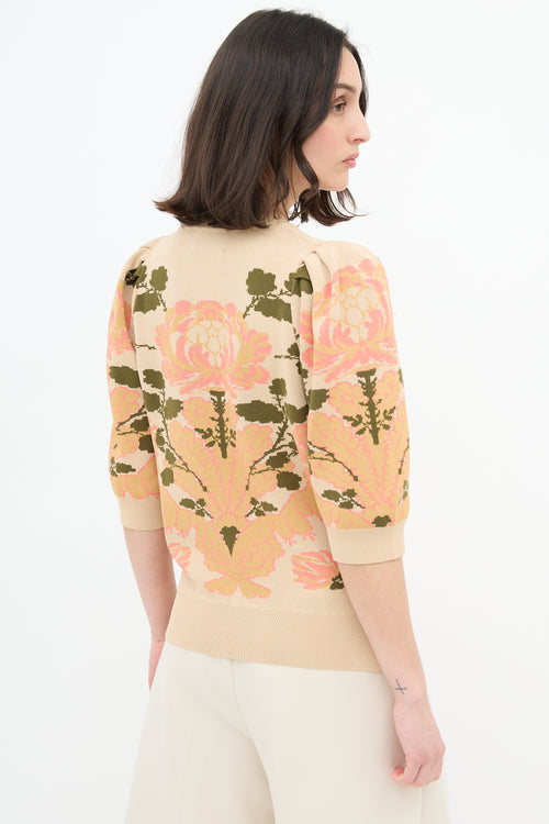 Simone Rocha Floral Jacquard Sweater
