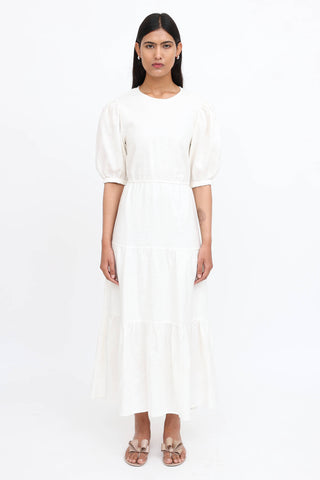 SIR. Linen Open Back Maxi Dress