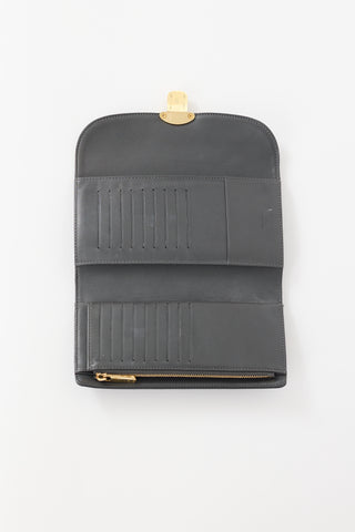 Louis Vuitton Grey Monogram Leather Amelia Mahina Wallet