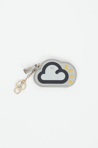 Anya Hindmarch Grey & Multicolour Leather Cloud Coin Purse