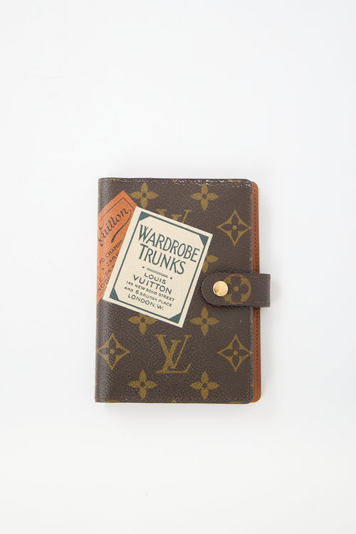 Louis Vuitton Leather Monogram Trunks Small Ring Agenda