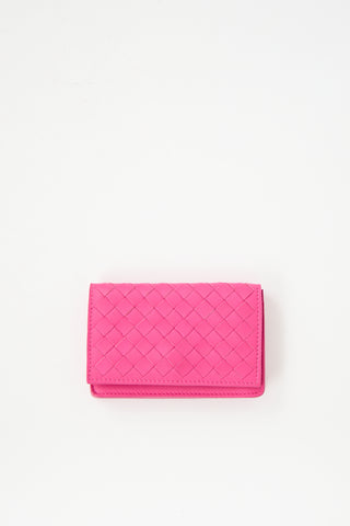 Bottega Veneta Intrecciato Leather Business Card Case