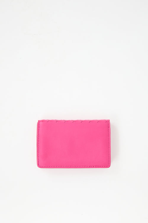 Bottega Veneta Intrecciato Leather Business Card Case