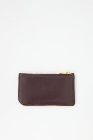 Saint Laurent Leather Fragment Card Holder