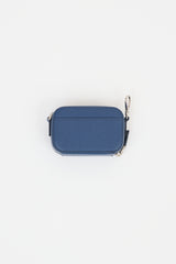 Prada Blue Saffiano Leather Mini Travel Pouch