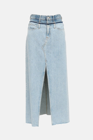 SLVRLAKE Re-Work Dallas Double Waistband Skirt