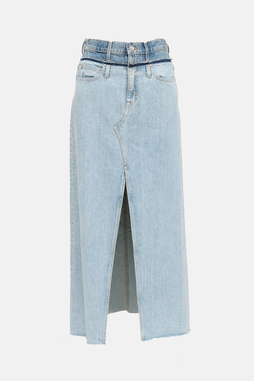 SLVRLAKE Re-Work Dallas Double Waistband Skirt