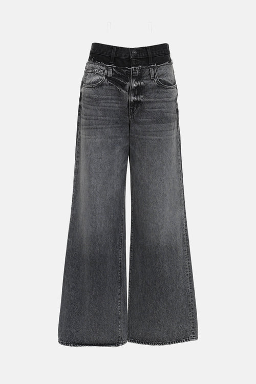 SLVRLAKE Re-Work Eva Double Waist Jeans