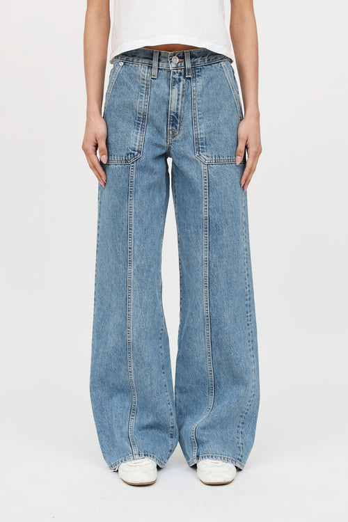 SLVRLAKE Grace Cargo Seam Jeans