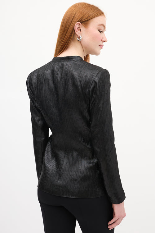 Smythe X Greta Constantine Black Tinsel Top