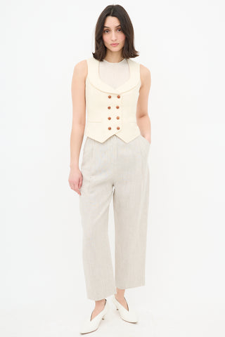 Smythe Wool Double Breasted Vest