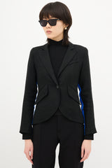 Smythe One Button Tux Stripe Blazer