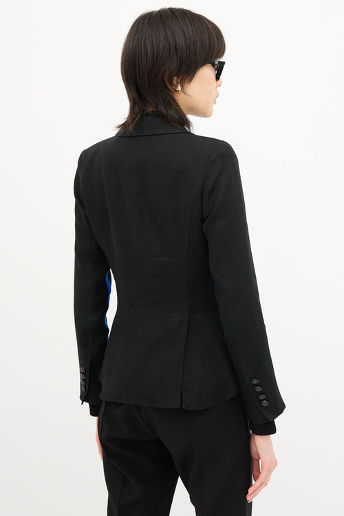 Smythe One Button Tux Stripe Blazer