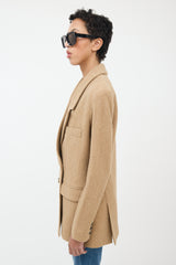 Smythe Herringbone Oversized DB Blazer