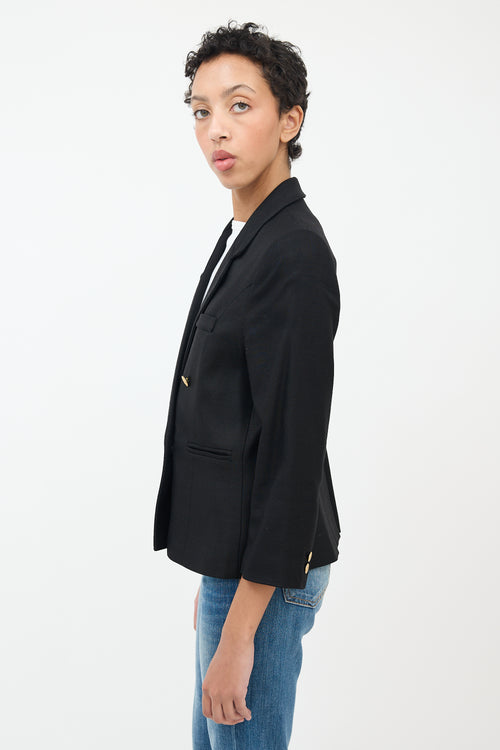 Smythe Black Double Breasted Blazer