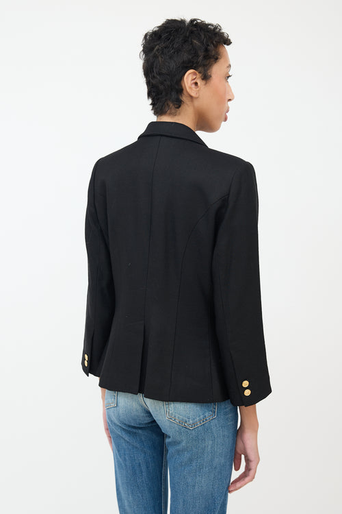 Smythe Black Double Breasted Blazer