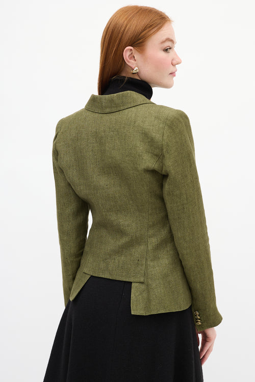 Smythe Green Linen Duchess Blazer