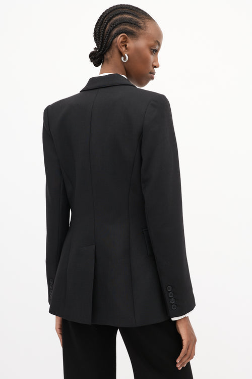 Smythe X Jenny Bird Black Wool & Silver Chain Blazer