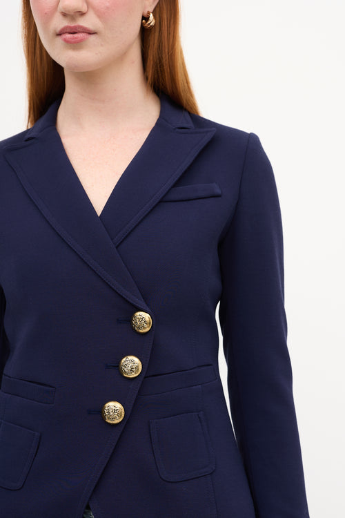 Smythe Navy Double Breasted Blazer