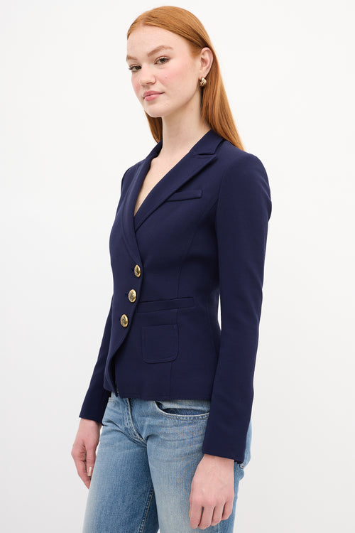 Smythe Navy Double Breasted Blazer