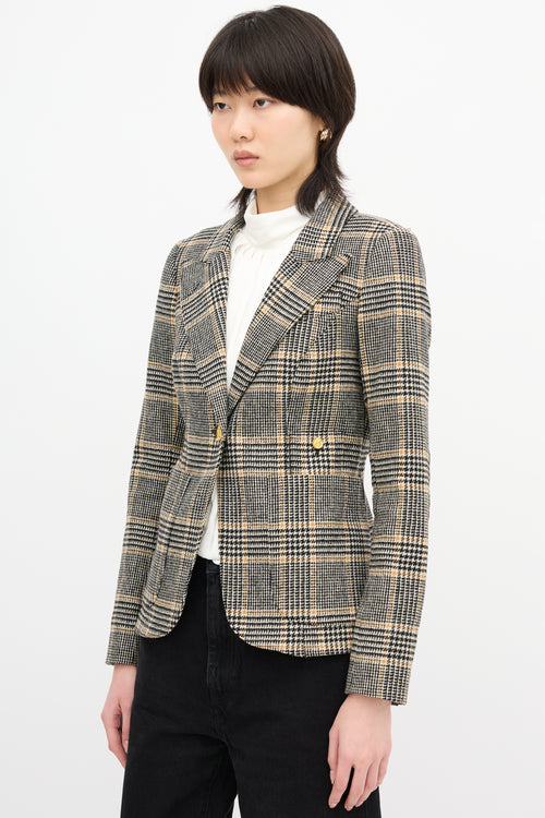 Smythe Plaid Duchess Blazer