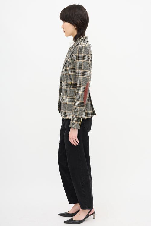 Smythe Plaid Duchess Blazer