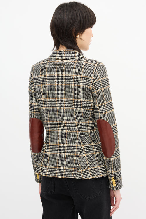 Smythe Plaid Duchess Blazer