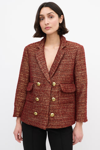 Smythe Tweed Double Breasted Blazer